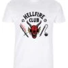 Henry Tiger Stranger Things Hellfire Club - T-Shirt Print - White