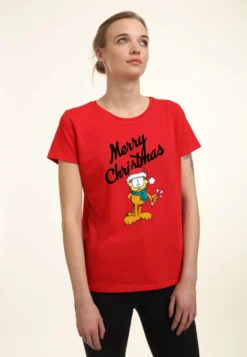 Henry Tiger Garfield Christmas - T-Shirt Print - Red -Henry Tiger e57e3eb08f5c48ea882e04ee4ae77dea scaled