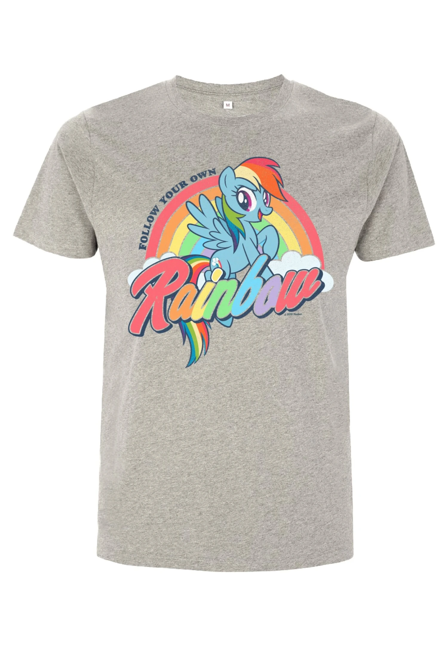 Henry Tiger My Little Pony Rainbow - T-Shirt Print - Melange Grey 4 Henry Tiger My Little Pony Rainbow - T-Shirt Print - Melange Grey - Image 4