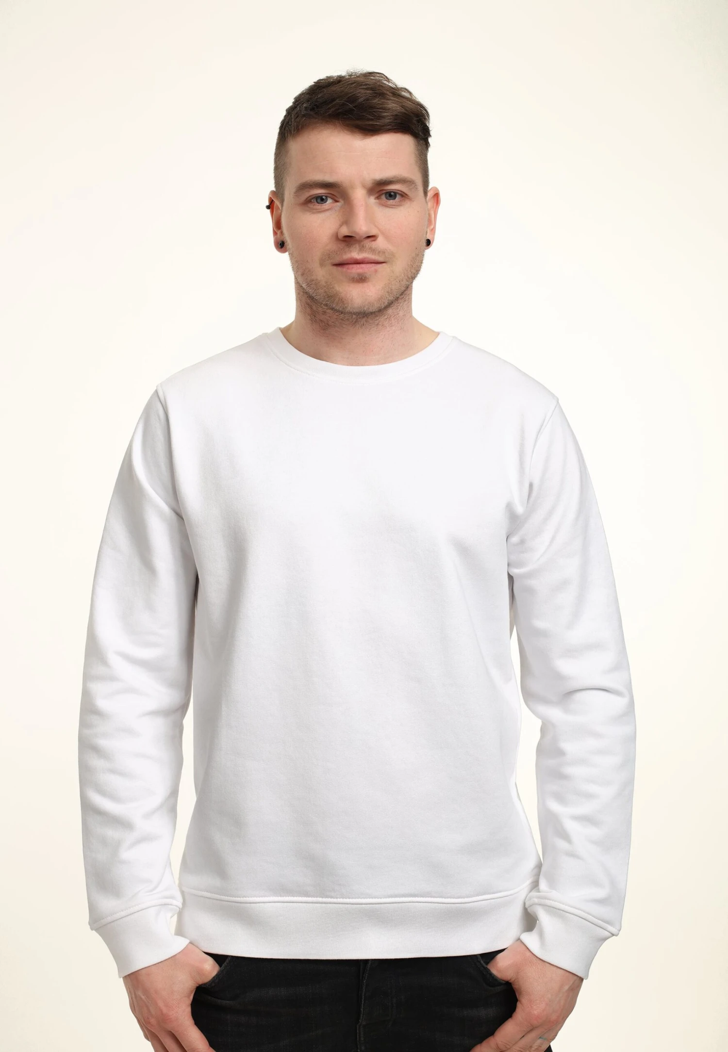 Henry Tiger Organic Crewneck - Sweater - White 1 Henry Tiger Organic Crewneck - Sweater - White
