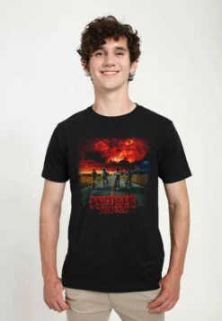 Henry Tiger Stranger Things Where It Began Unisex - T-Shirt Print - Black