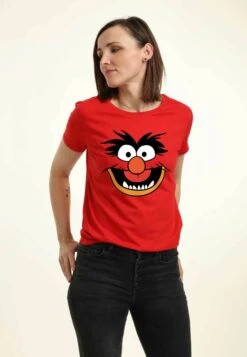 Henry Tiger Muppets Animal Costume Tee - T-Shirt Print - Red -Henry Tiger ea7dba475ec34ae898a0d4550443f065