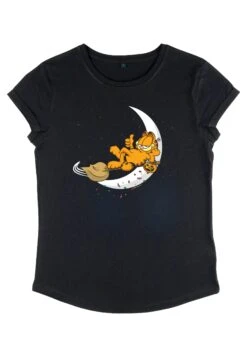 Henry Tiger Garfield A Candy Cat - T-Shirt Print - Black -Henry Tiger ea90295aa69145bcb2074e4762afdf53