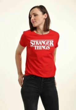 Henry Tiger Stranger Things Stranger Things - T-Shirt Print - Red -Henry Tiger ec26e59eac794fc58bd2a7ac54a2bd84