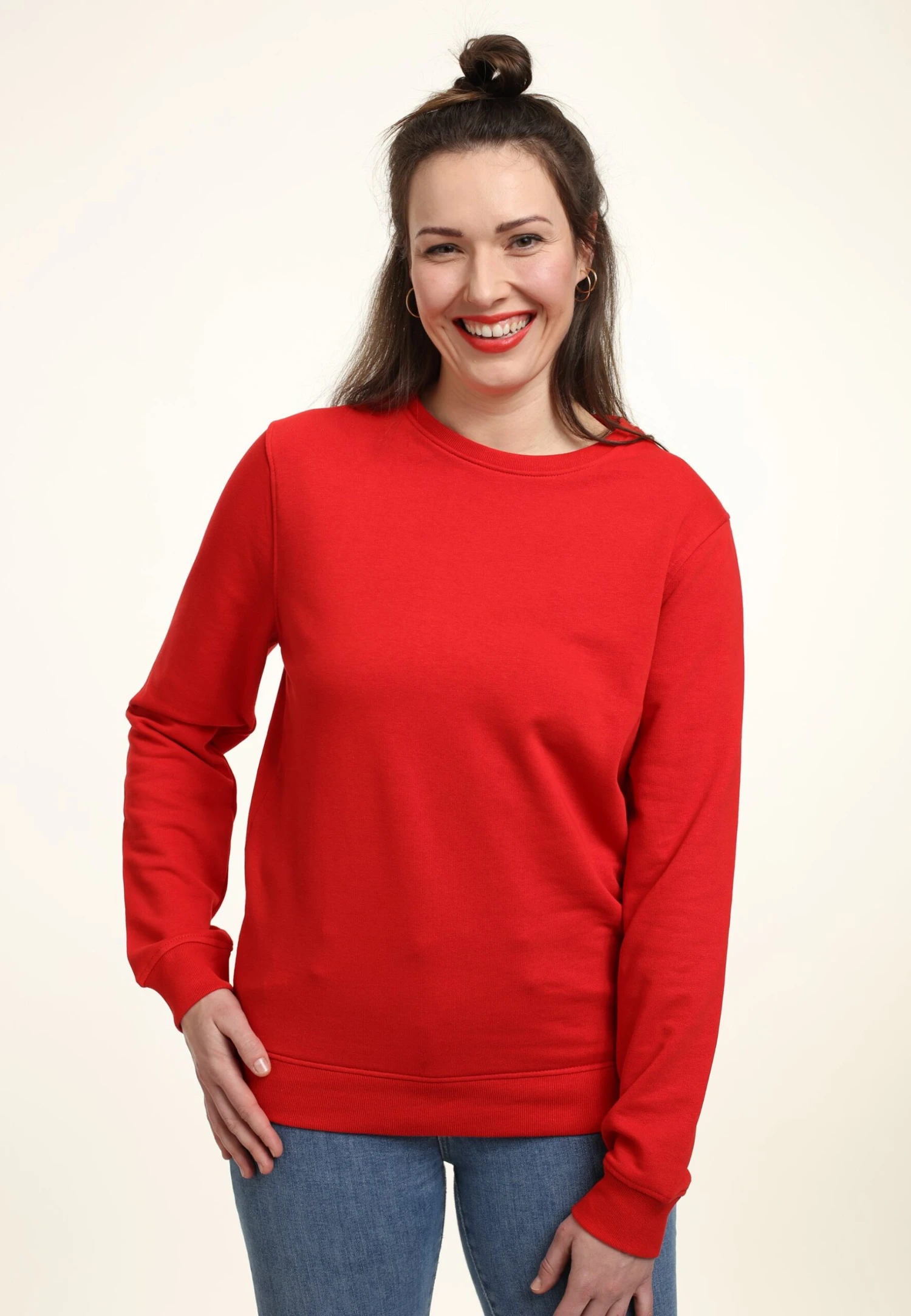 Henry Tiger Organic Crewneck - Sweater - Red 1 Henry Tiger Organic Crewneck - Sweater - Red