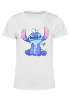Henry Tiger Lilo & Stitch Cute Ducks - T-Shirt Print - White -Henry Tiger ec8e906e2b7f49fda313f38cb401eb26