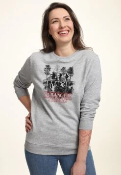 Henry Tiger Stranger Things Upside Down - Sweater - Heather Grey -Henry Tiger ed1c8f0be68b4e28a50dbfa63acdcc5d