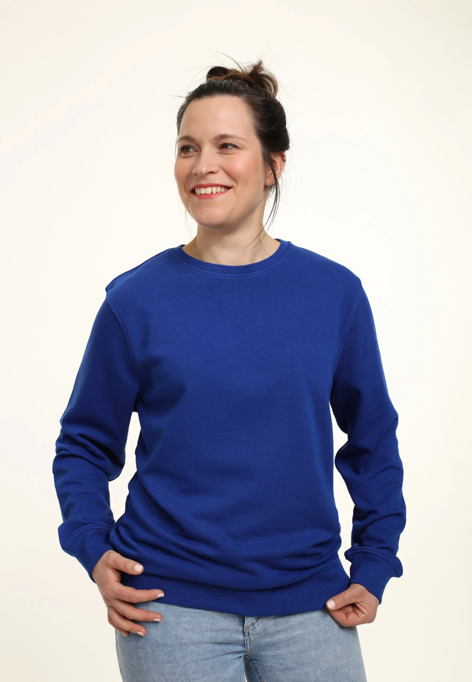 Henry Tiger Organic Crewneck - Sweater - Royal Blue 3 Henry Tiger Organic Crewneck - Sweater - Royal Blue - Image 3