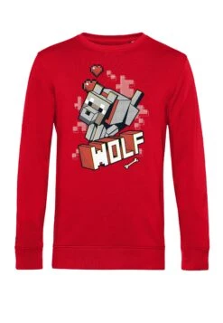 Henry Tiger Minecraft Wolf Hero - Sweater - Red -Henry Tiger efe976ee16fc4da599c2c6f462b435cc