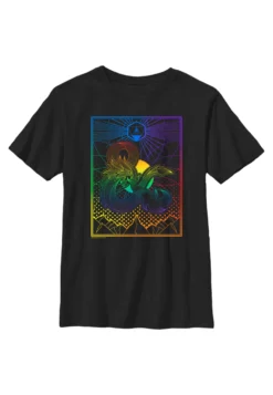 Henry Tiger DungeonsDragons Dice Gradient Landscape - T-Shirt Print - Black