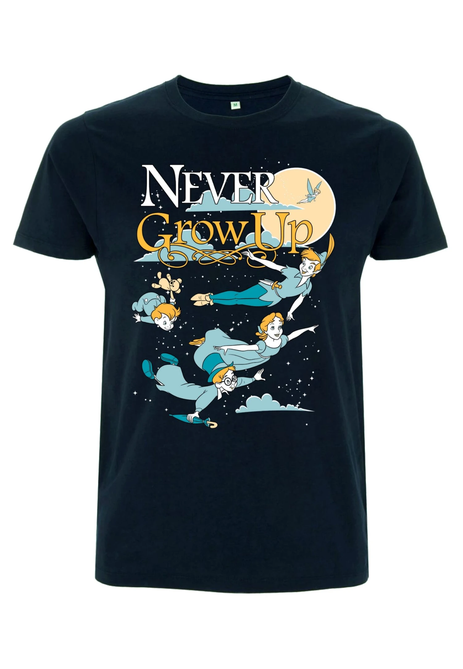 Henry Tiger Peter Pan Grow Up Never - T-Shirt Print - Navy Blue 5 Henry Tiger Peter Pan Grow Up Never - T-Shirt Print - Navy Blue - Image 5