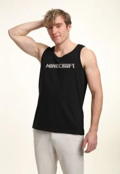 Henry Tiger Minecraft Logo Tank- Top - Black -Henry Tiger f66887258cc44eb78c945fa3c37b65c1
