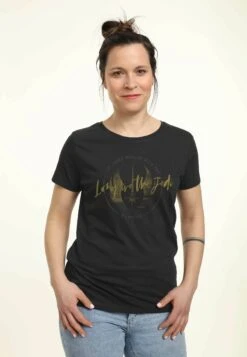 Henry Tiger Obi-Wan Long Live Jedi Crest - T-Shirt Print - Black