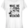 Henry Tiger Sleeping Beauty Wake Me - T-Shirt Print - White