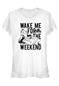 Henry Tiger Sleeping Beauty Wake Me - T-Shirt Print - White