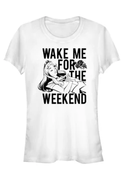 Henry Tiger Sleeping Beauty Wake Me - T-Shirt Print - White