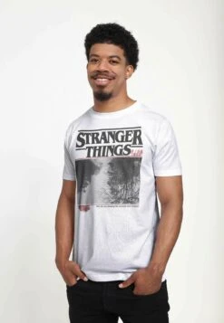 Henry Tiger Stranger Things Upside Photo Unisex - T-Shirt Print - White -Henry Tiger f84a4d15dec54783a10c6017f5d58bb9