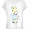 Henry Tiger Peter Pan Tink Sketch - T-Shirt Print - White