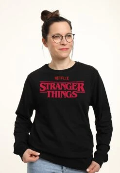 Henry Tiger Stranger Things Netflix Logo - Sweater - Black -Henry Tiger fc94d28073c943cea92a87d3c85dbb59
