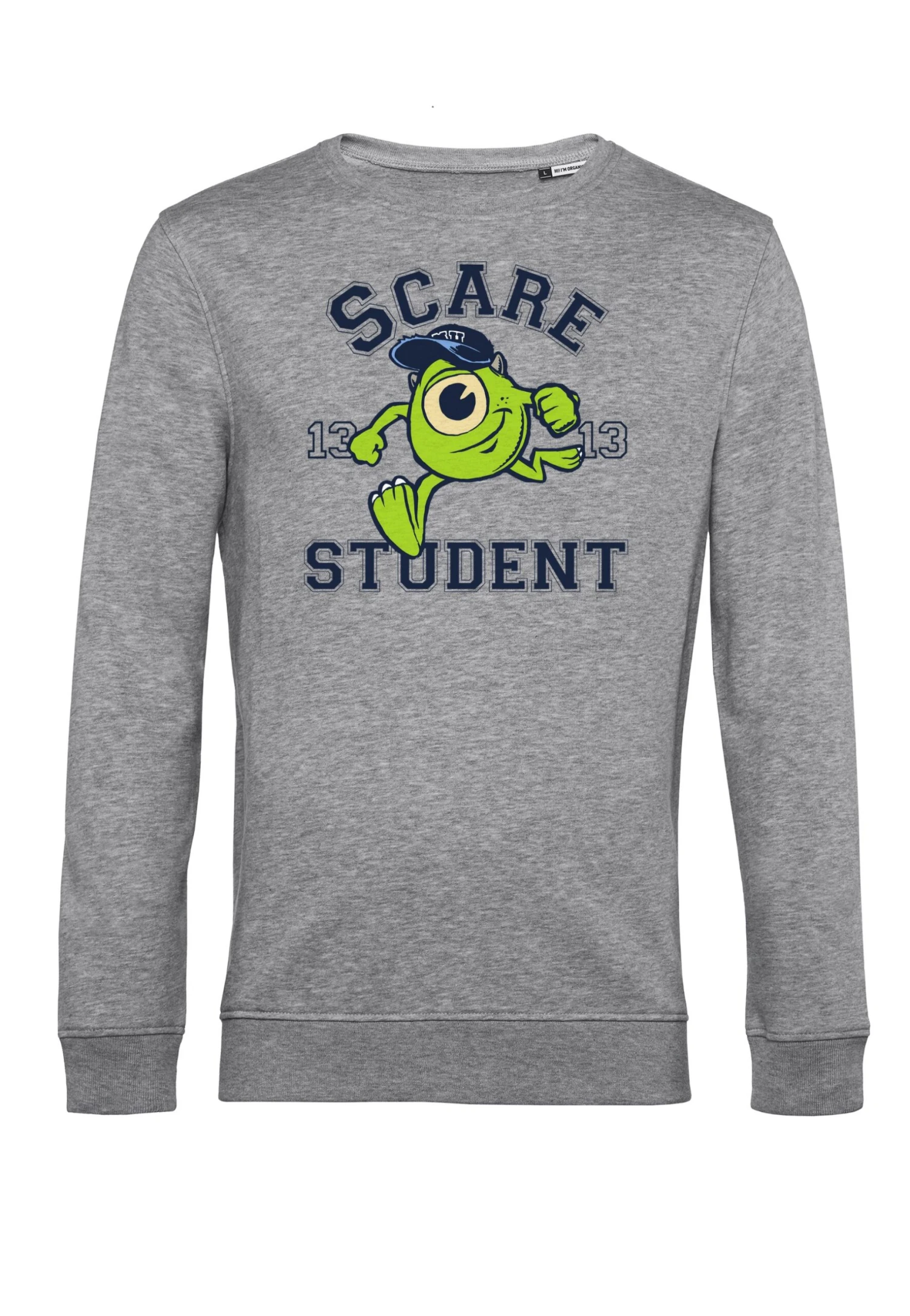 Henry Tiger Monster'S Inc Scare Student - Sweater - Heather Grey 4 Henry Tiger Monster'S Inc Scare Student - Sweater - Heather Grey - Image 4