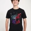 Henry Tiger Transformers Autobot Decepticon Split Logo - T-Shirt Print - Black