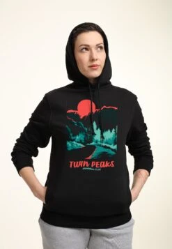Henry Tiger Twin Peaks Parks Poster - Hoodie - Black -Henry Tiger fff409cd1d4741188b89e708ec74bfda